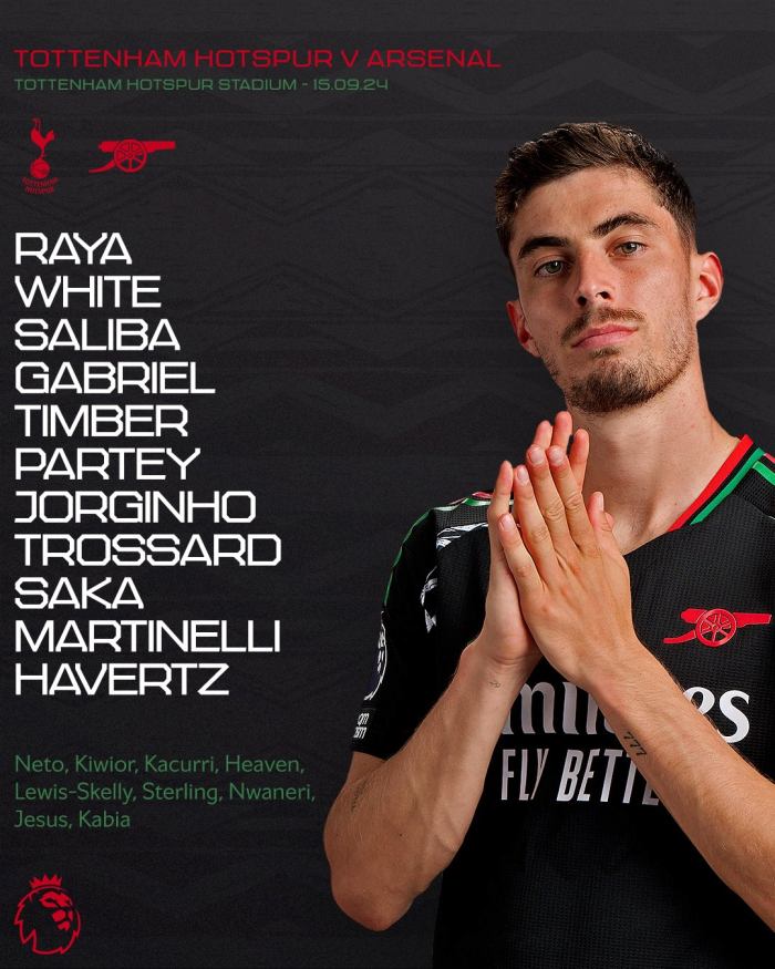 토트넘 vs 아스날  선발 라인업